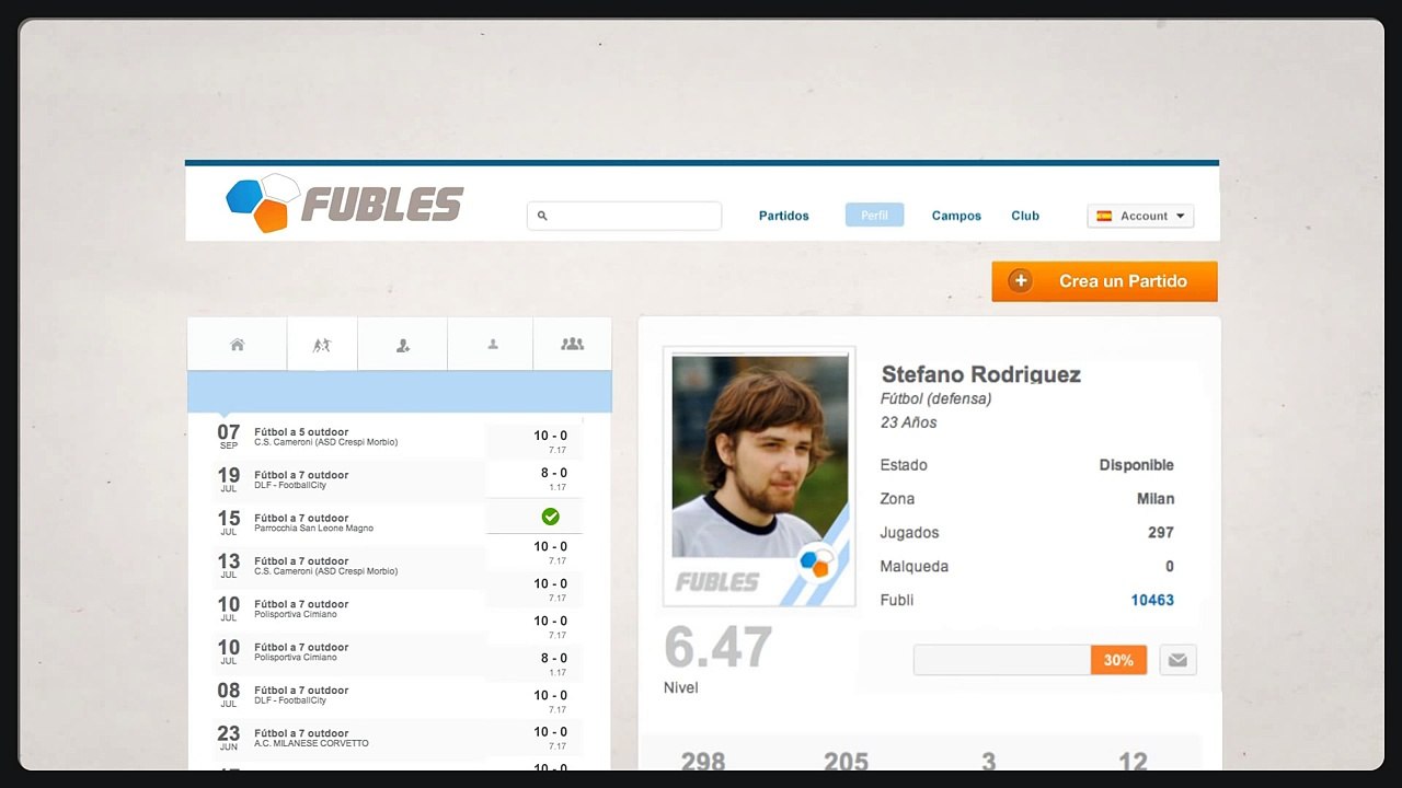 Juega a Fútbol en tu ciudad (Fubles.com)