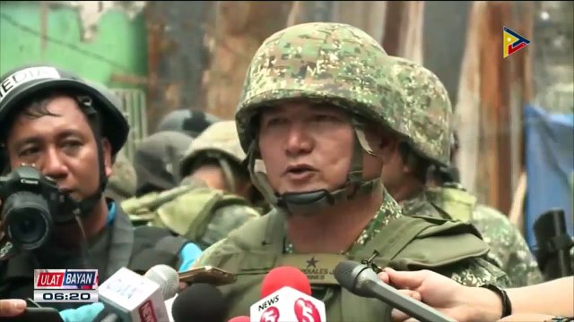 Ground Zero sa main battle area sa Marawi City, napasok na ng mga namamahayag