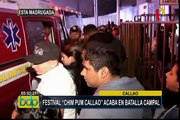 Festival ‘Chim Pum Callao’ acaba en batalla campal y deja 25 heridos