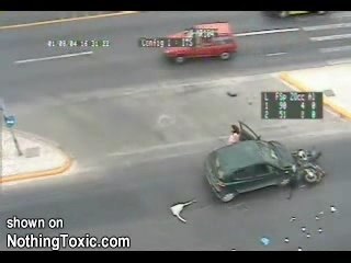 Accident-colere voiture sckooter mdr