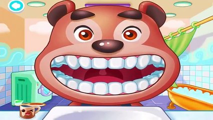 Androide dibujos animados médico para jugabilidad Juegos Feliz Niños dientes vídeo Animalios