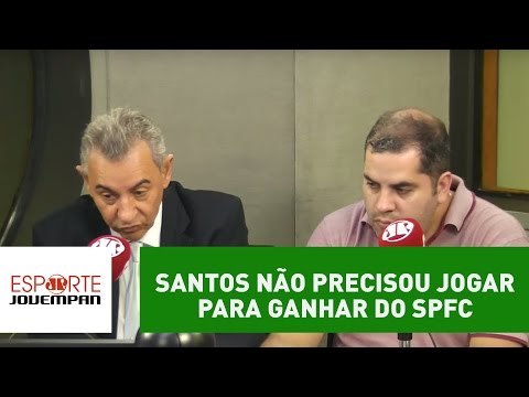 O Santos não precisou jogar futebol para ganhar do São Paulo