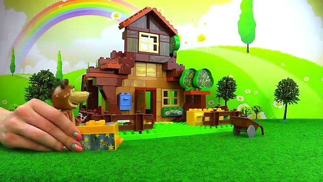 И медведь ком маша в маша и медведь конструктор домик маши игровой набор собираем играем