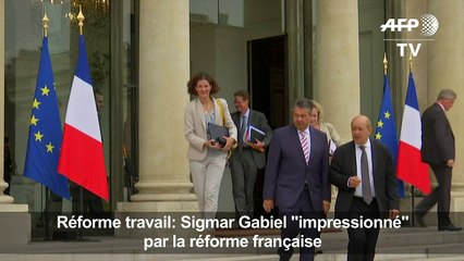Travail: Sigmar Gabriel "impressionné" par la réforme française