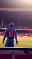 Virat Kohli asking crowd to cheer for India instead of his name