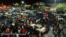 Mustang descontrolado atropela espectadores
