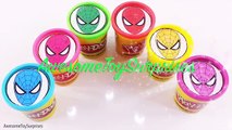 Spiderman Play-Doh Surprise Eggs Tubs Dippin Dots M&Ms Clay Slime Toy Surprises! Learn Co