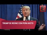 Donald Trump arriba a México para reunión con Peña Nieto