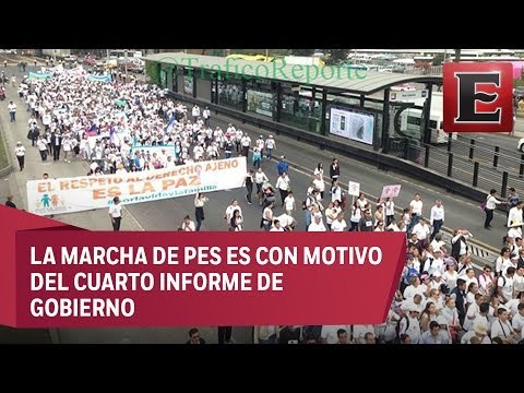 Movilización rumbo a San Lázaro afecta avenida Eduardo Molina