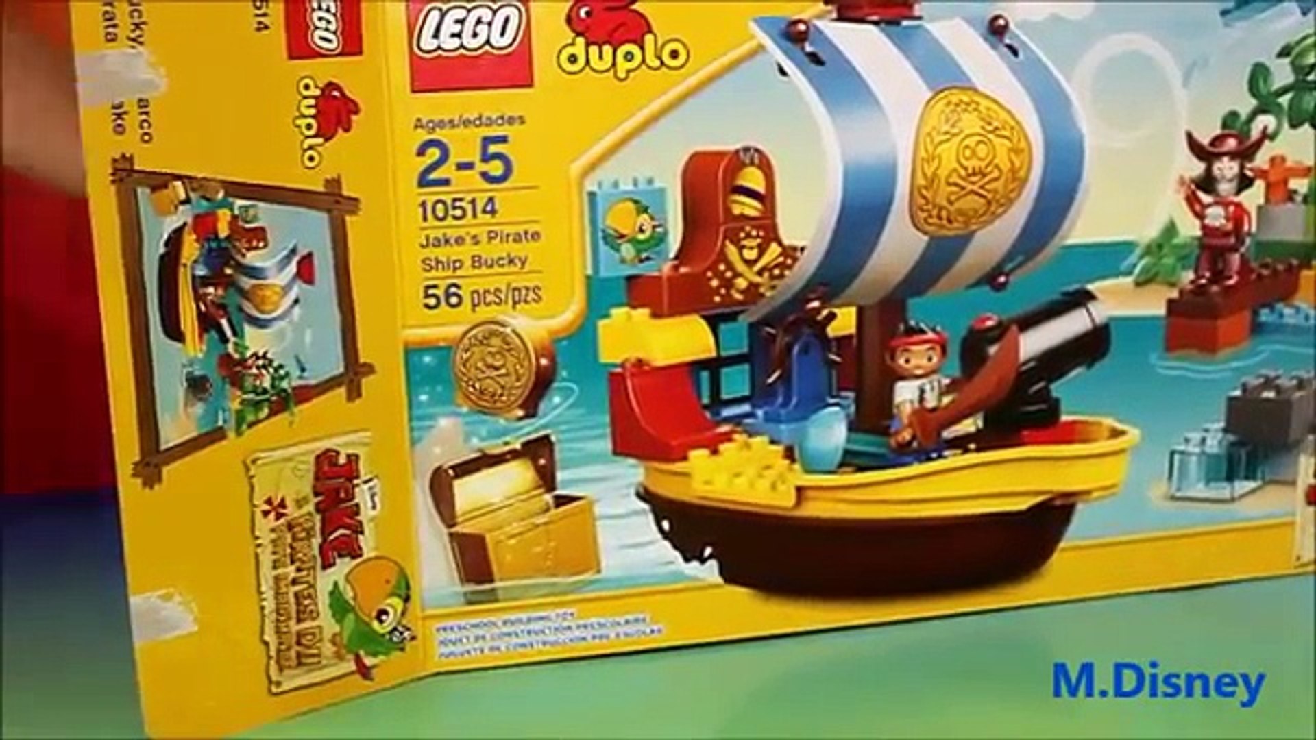 Y júnior tierra nunca pirata piratas Enviar el juguete Jake disney lego duplo 10514 jakes bucky - video dailymotion