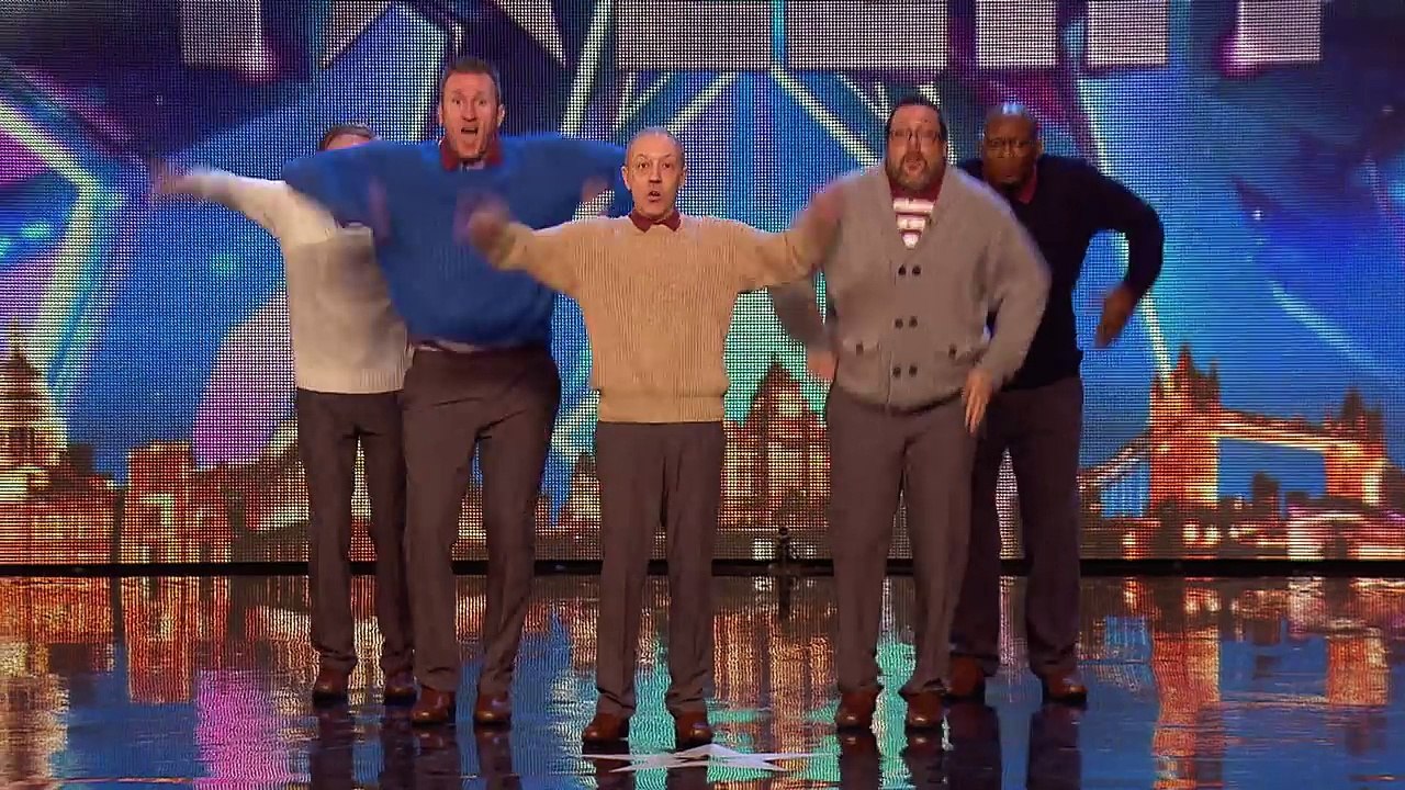 Old Men Grooving bust a move, and maybe their backs! _ Britain's Got Talent 2015