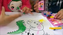 Peppa Pig George Visits The Dinosaur Museum Coloring Pages Peppa Pig Coloring Book