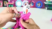 DIY Disney Frozen Anna, Elsa, & Olaf In A Kinetic Sand & SLIME Hot Tub by Rainbo