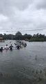 People Form Human Chain to Rescue Man from Houston Floodwaters