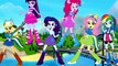 My Little Pony Equestria Girls Transforms Into Paw Patrol - MLP Coloring Videos For Kids
