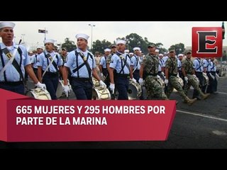 Ensayos para el desfile del 16 de septiembre