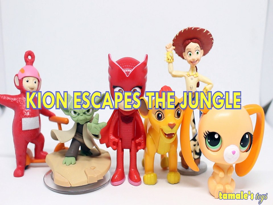 KION ESCAPES THE JUNGLE PO TELETUBBIES YODA OWLETTE MAGIC MOTION JESSIE TOY STORY Toys BABY Videos, THE LION GUARD , CBEEBIES, STAR WARS THE FORCE AWAKENS , PJ MASKS, THE LITTLEST PET SHOP , DISNEYPIXAR