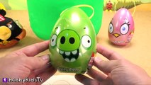 Giant KING PIG Play-Doh Lego Head Makeover! Angry Birds Egg Stolen   Surprise Candies By H