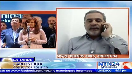 Download Video: “Cristina Kirchner no sería en todo caso la jefa de la oposición, sería un personaje importante en el Senado”: Carlos Fara, consultor político sobre elecciones legislativas en Argentina