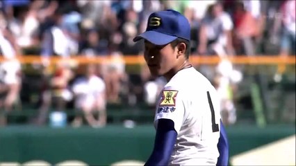 [高校野球2017夏3回戦] 広陵 中村決勝２ラン VS 聖光学院 ダイジェスト