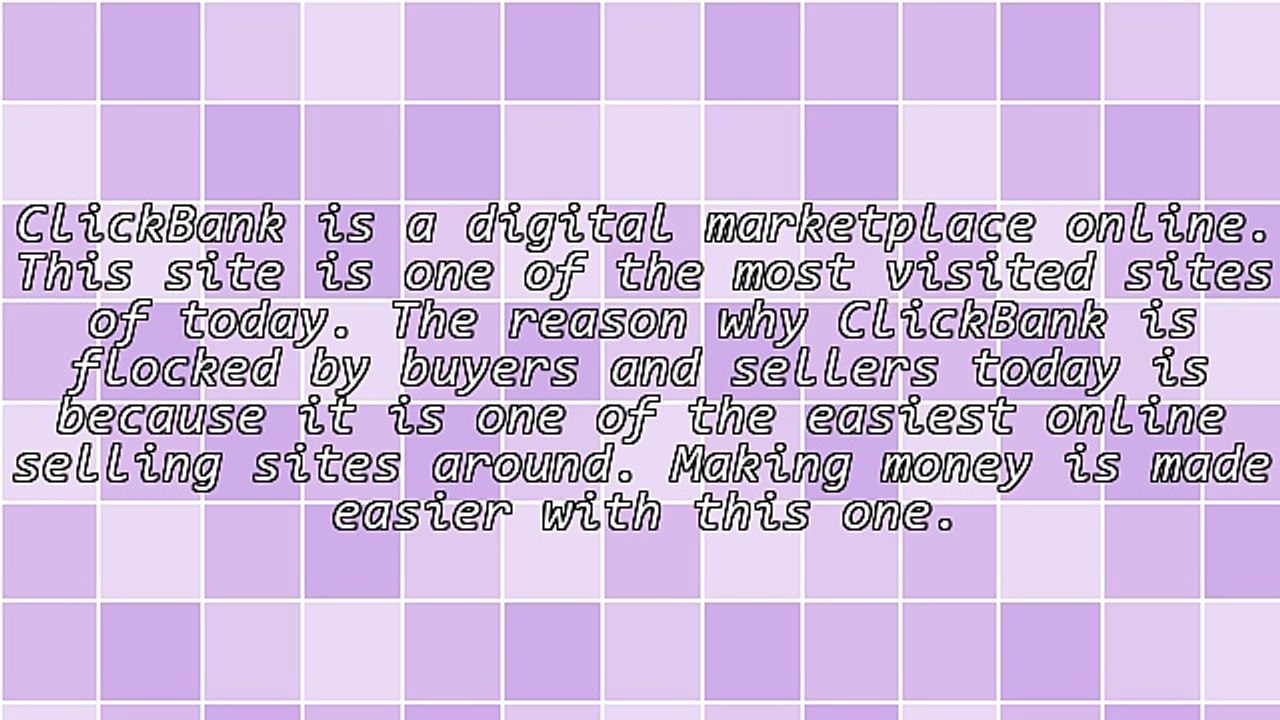 The ClickBank Overview