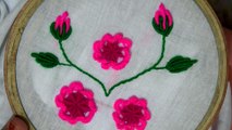Hand Embroidery: Hand Stitch:Design of Brazilian Embroidery,Bullion Knots