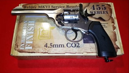 Webley MK VI 4,5mm CO2 Nickel Finish Review + Schusstest