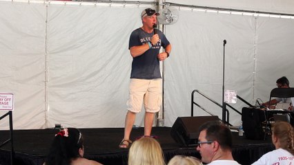 Paul Larcombe sings 'Blueberry Hill Can't Stop Loving You' Elvis Week 2017