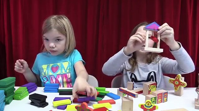 Dominoes toppling! Big Fun Domino Run | Time For Toys | Babyteeth4 Giant Whoopie Cushion 1