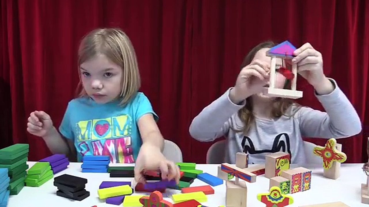 Dominoes toppling! Big Fun Domino Run | Time For Toys | Babyteeth4 Giant Whoopie Cushion 1