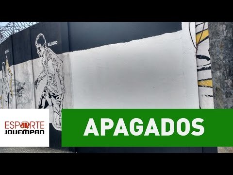 Santos apaga Neymar, Robinho, Ganso e outros ídolos de muro