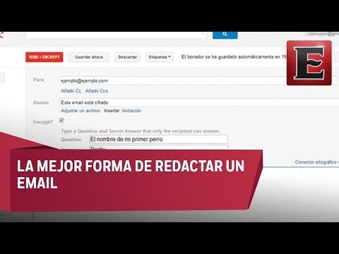 ¿Cuál es la forma correcta de redactar un email?