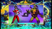 Choc Jeu héros puissance adolescent tortues ultime contre Jeu mutant de ninja rangers