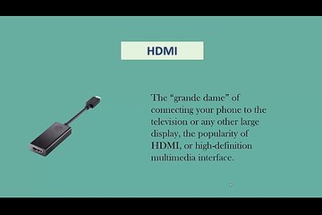 Different ways to connect your phone to TV