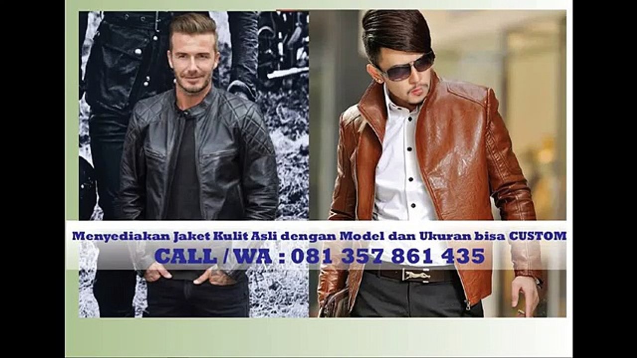 CAll _ WA 081 357 861 435 (TSEL) Jaket Kulit Pria Coklat - YouTube