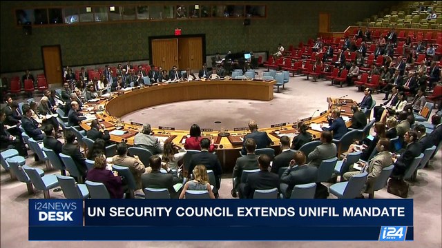 i24NEWS DESK | UN Security Council extends UNIFIL mandate | Thursday, August 31st 2017