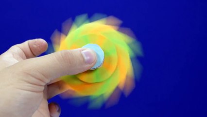 How To Make A Paper Fidget Spinner WITHOUT BEARINGS