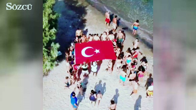 Bodrum Ortakent sahilinde bayram heyecanı