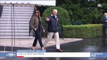 Le look de Melania Trump pour rencontrer les victimes de l'ouragan Harvey critiqué - Regardez