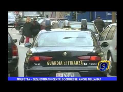 Molfetta | Sequestrati 6 centri scommesse, anche nella BAT