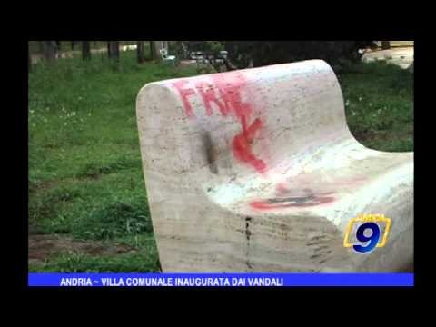 Andria | Villa Comunale inaugurata dai vandali
