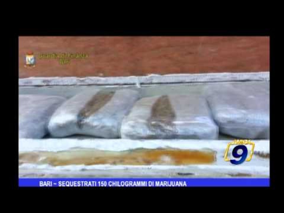 Bari | Sequestrate 150 chilogrammi di Marijuana