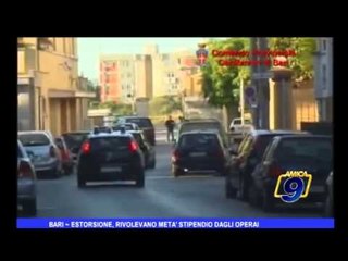 Bari | Estorsione, rivolevano metà stipendio dagli operai