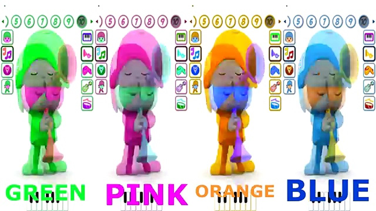 Learn Colors with Talking Pocoyo Cars Painting - Learning Colours & Songs for Kids Childre