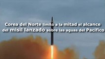 Corea del Norte limitó a la mitad el alcance real del misil lanzado a las aguas del Pacífico