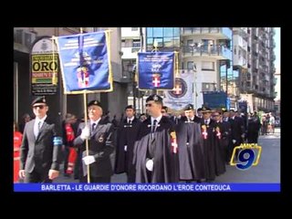 Barletta | Le guardie d'onore ricordano l'eroe Conteduca