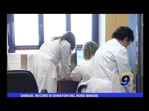 Sangue, record di donatori nel nord barese