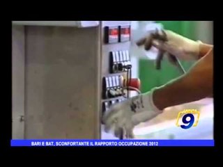 Bari e BAT, sconfortante il rapporto occupazione 2012