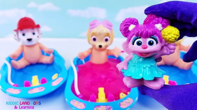 Patte patrouille bébé poupée bain temps argile vase jouet les meilleures apprentissage les couleurs enfants vidéo