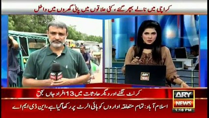 Local govt minister visits Karachi's flooded roads just for photo session